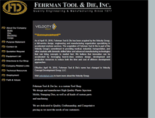Tablet Screenshot of ftdinc.com